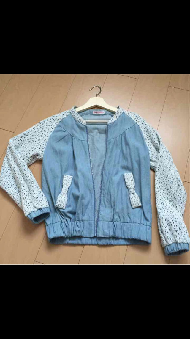 美品可愛い薄手デニムジャケット