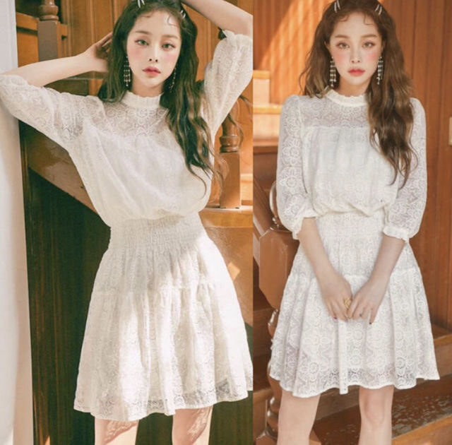 lace cute dress
