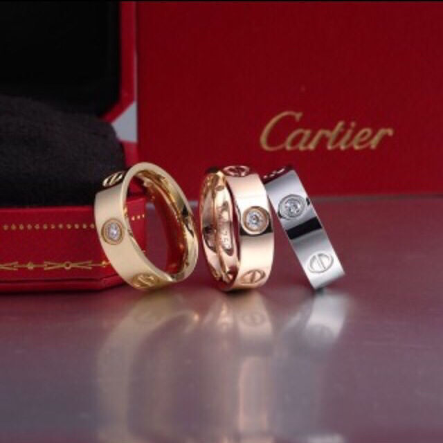 21680042 Cartier ラブリング カルティエ 指輪 ペアリング(カルティエ