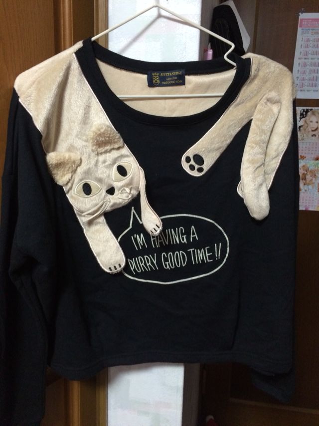 リベットアンドサージ 猫カットソー リベットアンドサージ Rivet Surge フリマアプリ サイトshoppies ショッピーズ