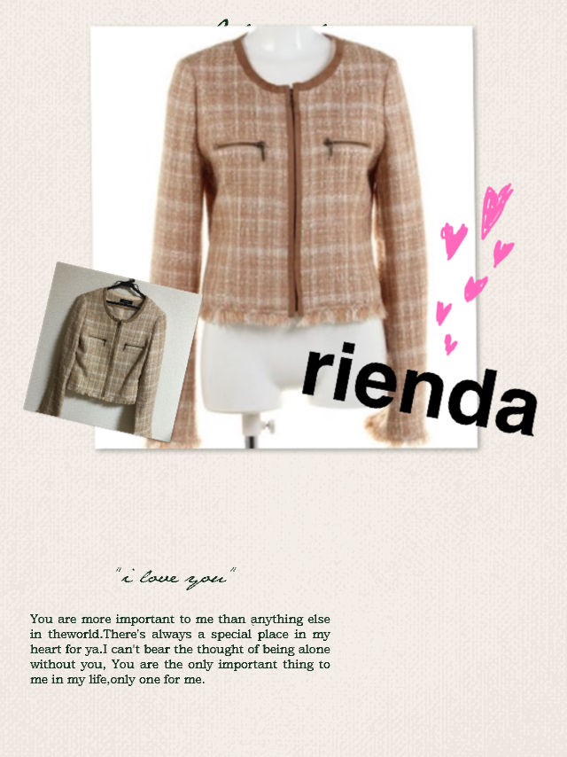 Riendaツイードジャケット リエンダ Rienda フリマアプリ サイトshoppies ショッピーズ
