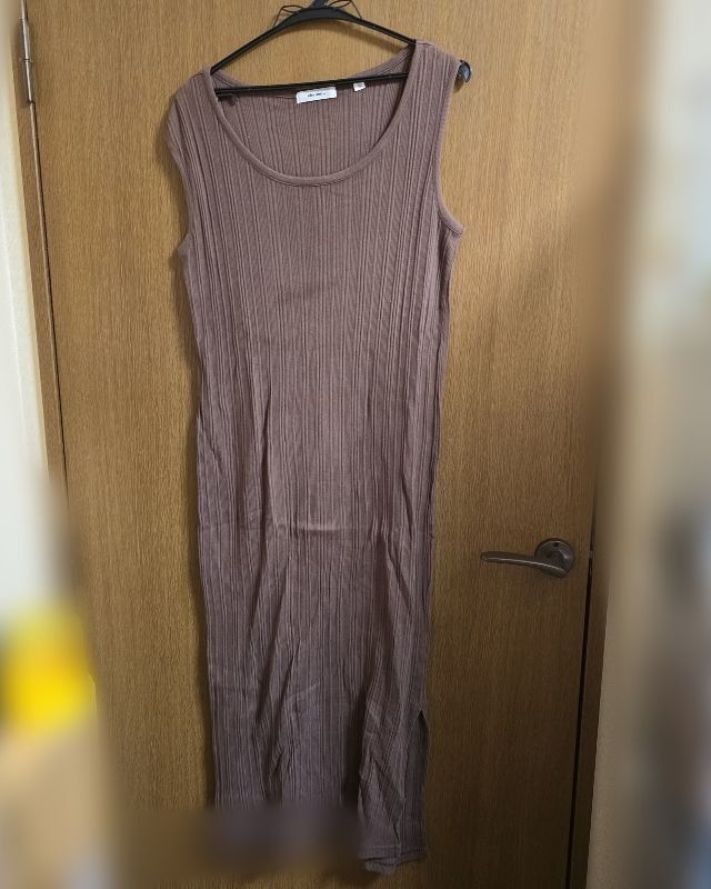 niko and  リブ編みノースリーブロングワンピース