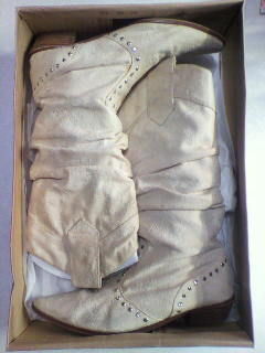 ウエスタンブーツ 白ベージュ(ノーブランド ) - フリマアプリu0026サイト 