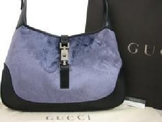 GUCCI グッチ ジャッキー ハンドバッグ パープル ベロア ワンショルダー ○本物グッチジャッキーベロア×レザーショルダー紫○(グッチ