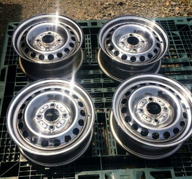 絶版Manjels メッキ スチールホイール
