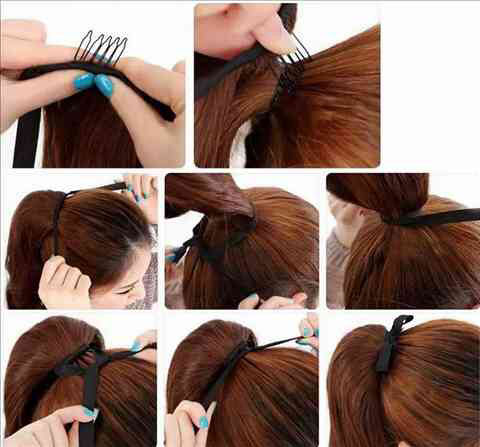 ストレート ロング ポニーテール(62cm)ダークブラウン