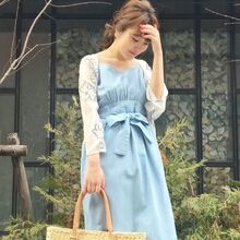 マーキュリーデュオダンガリーラインワンピ