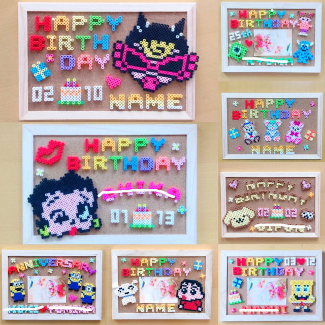 アイロンビーズオーダーメイド なぞる