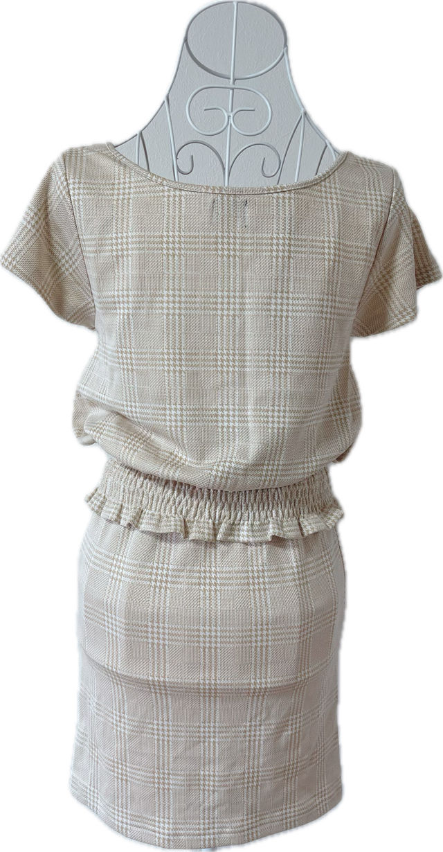 グレンチェックトップス＋スカート/DaTuRa