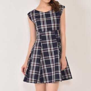 【今季】チェックフレアワンピース