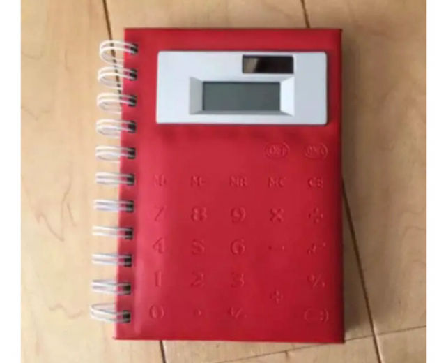 電卓付きメモ帳