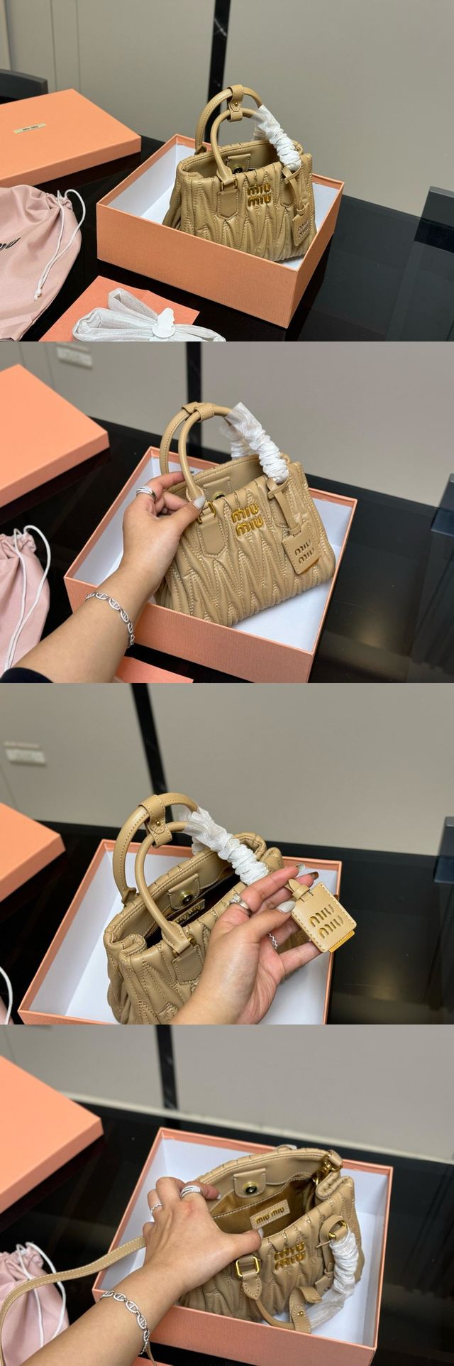 MiuMiuミュウミュウのハンドバッグ、N級品質、綺麗実物