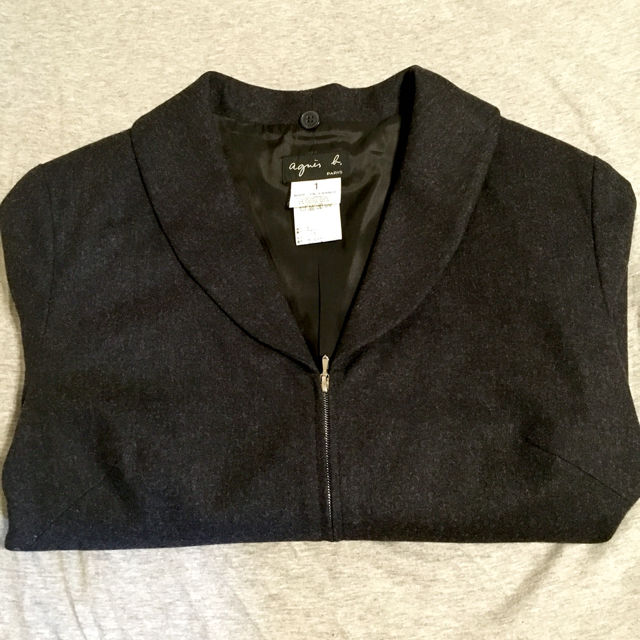 M size: アニエスベー ジップアップ ブルゾン