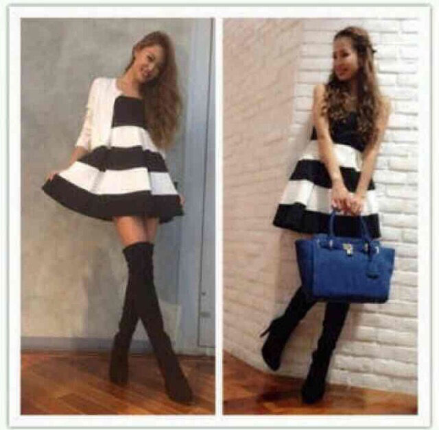 Rienda ボーダーベアワンピ ブラックs リエンダ Rienda フリマアプリ サイトshoppies ショッピーズ