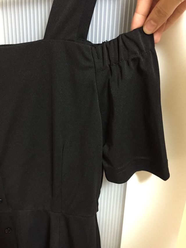 オフショルフレアワンピース