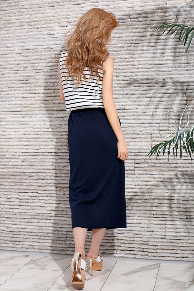 20302471 Rady / ビジューボーダーマキシワンピース(レディー/Rady  