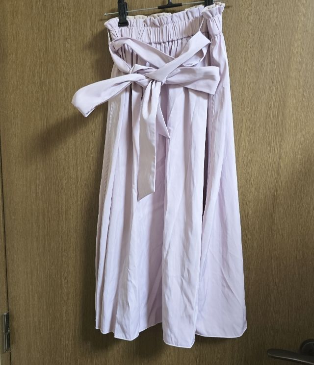 any fam エニィファム　フレアロングスカート　パープル