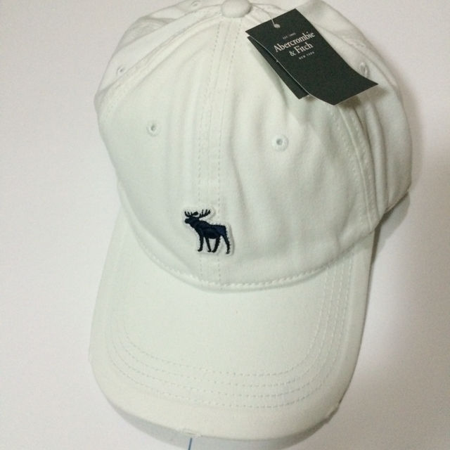 アバクロ ホワイト キャップ フリーサイズ アバクロンビー フィッチ Abercrombie Fitch フリマアプリ サイトshoppies ショッピーズ