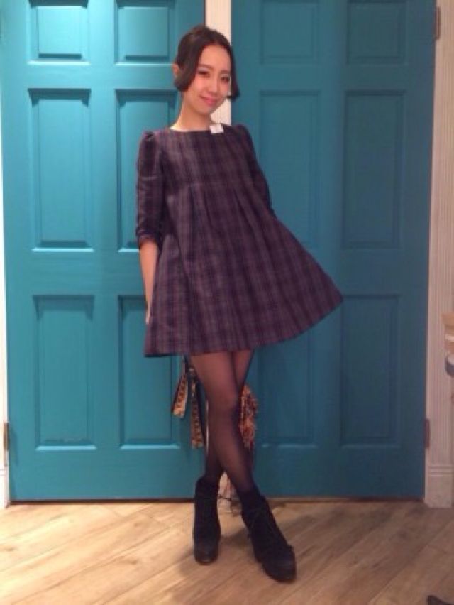 Dazzlin Aラインチェックワンピース ダズリン Dazzlin フリマアプリ サイトshoppies ショッピーズ