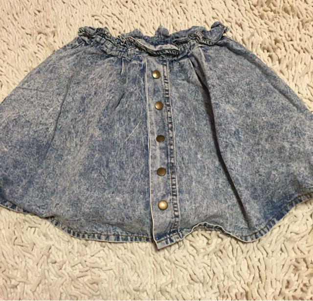 ケミカルデニムスカート