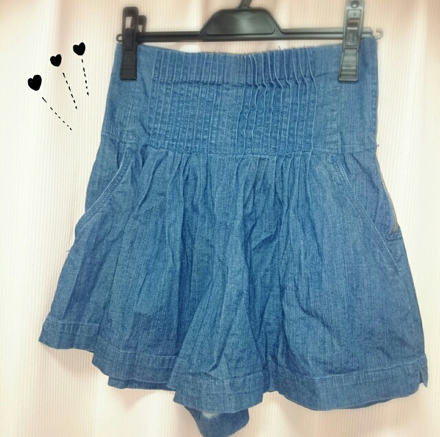 snidel デニムキュロット
