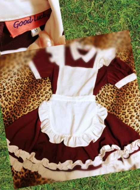 メイド服 ワインレッド ノーブランド フリマアプリ サイトshoppies ショッピーズ
