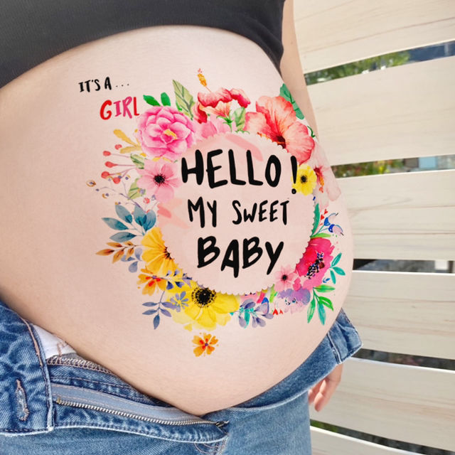 マタニティペイント　シール　ベリーペイント　シール