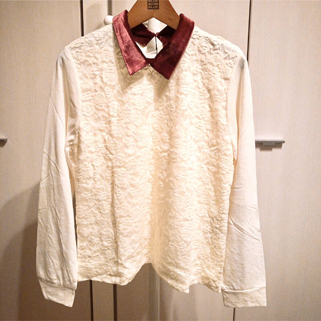 めちゃ激安 大人気 Wego ベロア襟レーストップス ウィゴー Wego フリマアプリ サイトshoppies ショッピーズ