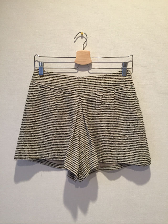 【ROPE】ラメ入りボーダーショートパンツ