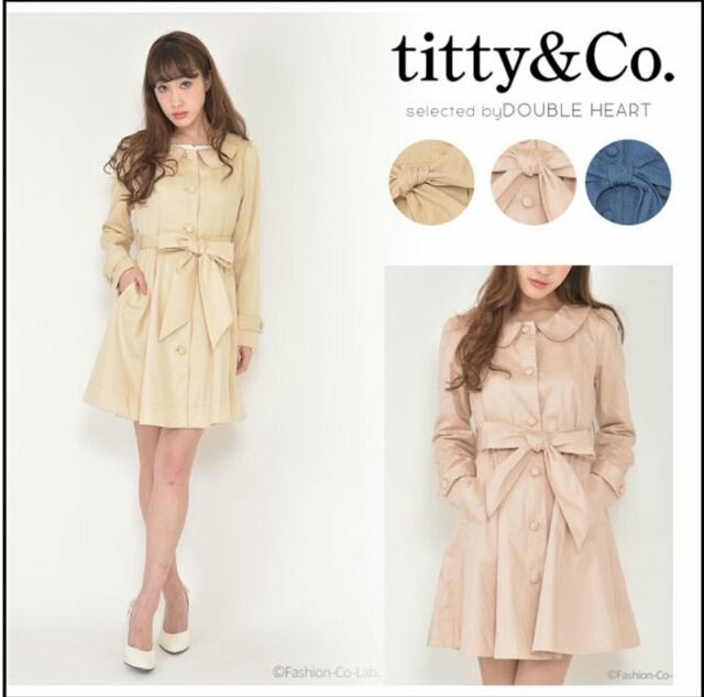 値下げ中 Titty Co トレンチコート デニム ティティ コー Titty Co
