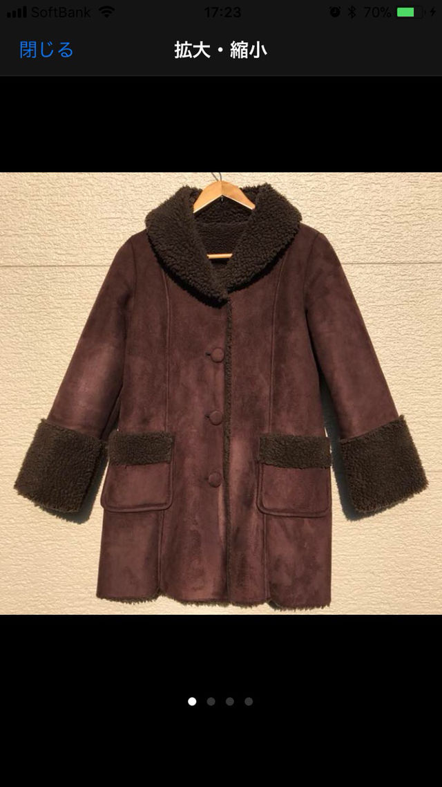 BEAMS HEART ムートンコート  フェイク 0