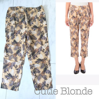 Cutie Blonde パイナップル柄クロップドパンツ