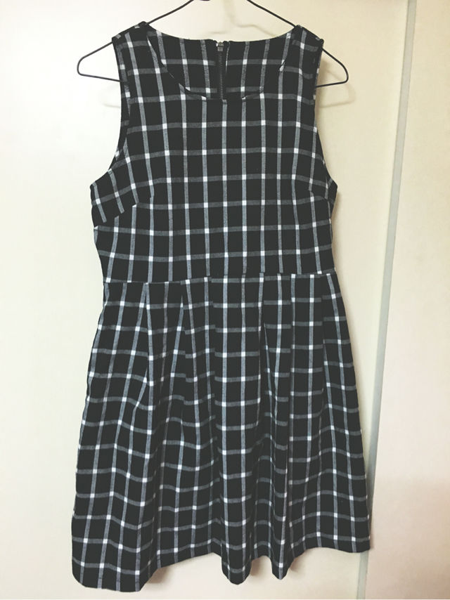 黒 チェック 膝丈ワンピース Grl グレイル フリマアプリ サイトshoppies ショッピーズ
