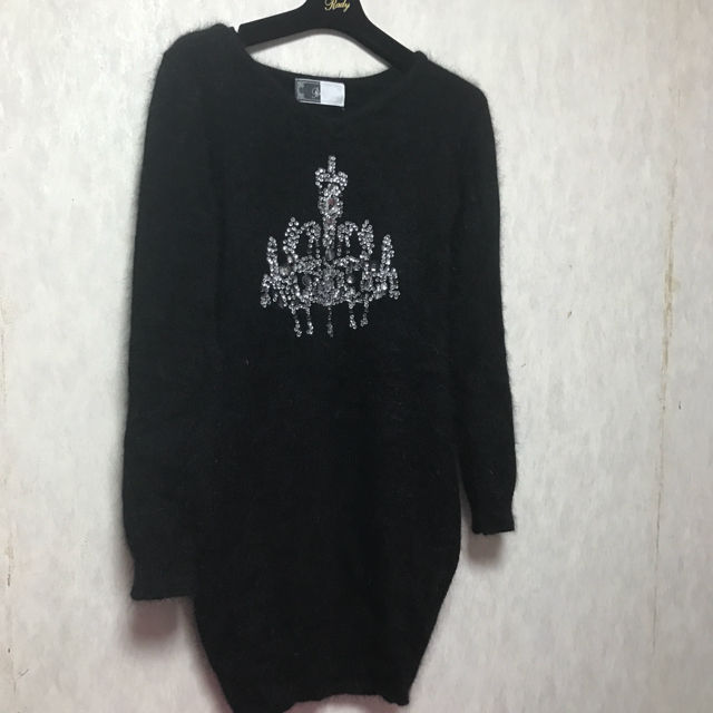 rady シャンデリアビジューアンゴラニットワンピース(レディー/Rady 