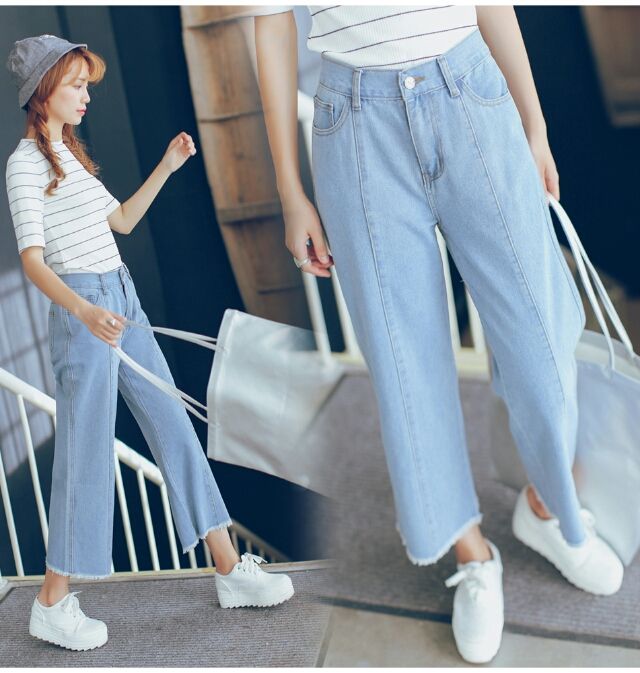 オシャレなデニムガウチョパンツオシャレ やすい 安い ノーブランド フリマアプリ サイトshoppies ショッピーズ