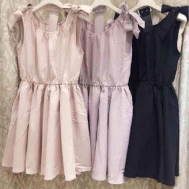 送料込みevelyn 肩リボン ワンピース ベルト付き Evelyn エブリン フリマアプリ サイトshoppies ショッピーズ