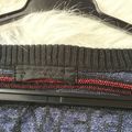 新品！ジーナシス英語ロゴアメリカン毛コン×薄手ニット