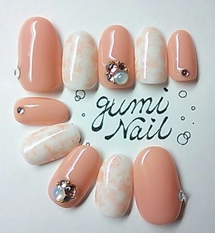 えり様専用 ベージュマーブルネイル Guminail ノーブランド