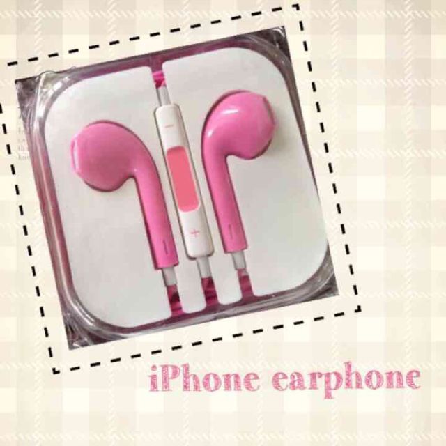 ピンクマイク付きイヤホン Iphone等 フリマアプリ サイトshoppies ショッピーズ