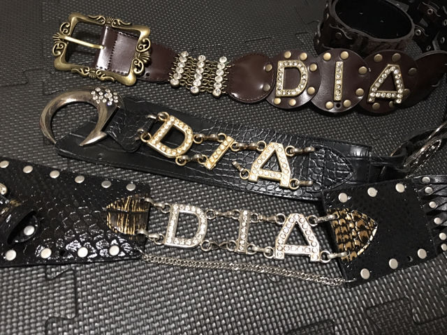 d.i.a. スターバックルベルト ロゴ ダイア ギャル ガルラ （い出