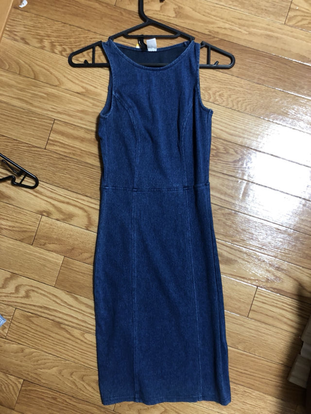 デニム タイト ワンピース エイチアンドエム H M フリマアプリ サイトshoppies ショッピーズ