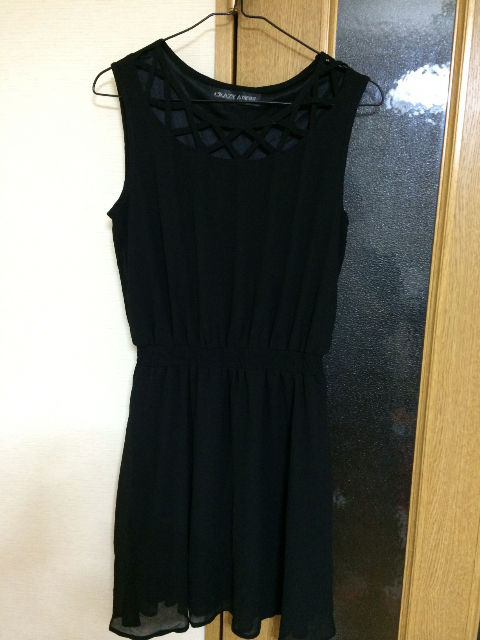 黒シフォンワンピース しまむら シマムラ フリマアプリ サイトshoppies ショッピーズ