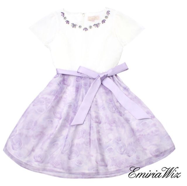 定価1.6万完売EmiriaWizローズアムールリボンワンピ(Emiria Wiz 