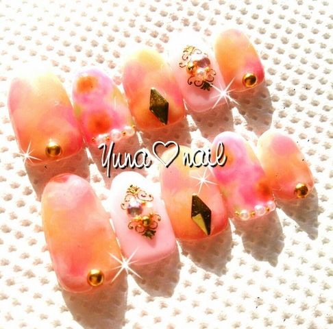 Yunaネイル ジェル ぼかしフラワー ノーブランド フリマアプリ サイトshoppies ショッピーズ