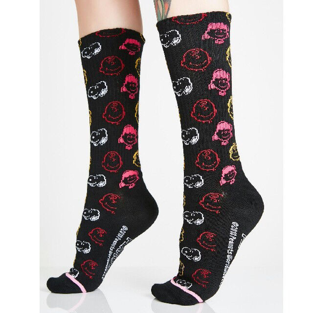 HUF ソックス　スヌーピー　ハフ  フリーサイズ ハフ