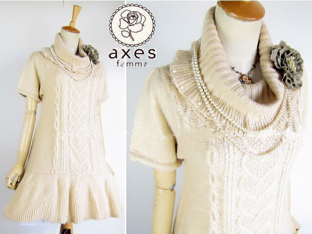 アクシーズファム ニットワンピース （axes femme PETIT LADY