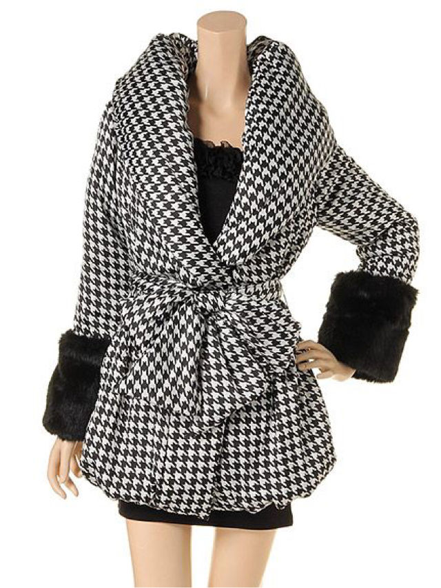 Datura千鳥柄コート ダチュラ Datura フリマアプリ サイトshoppies ショッピーズ