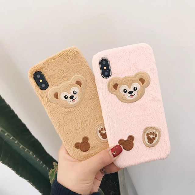 ふわもこ ダッフィー 刺繍 Iphoneケース 携帯ケース フリマアプリ サイトshoppies ショッピーズ