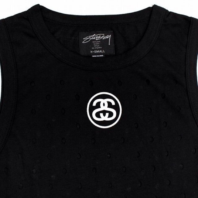 大人女性の 19986950 ドット穴開きタンクトップ STUSSY 大幅値下げ ワンピース