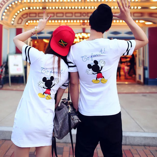 ミッキーキャラクターペアルックtシャツ ワンピース フリマアプリ サイトshoppies ショッピーズ
